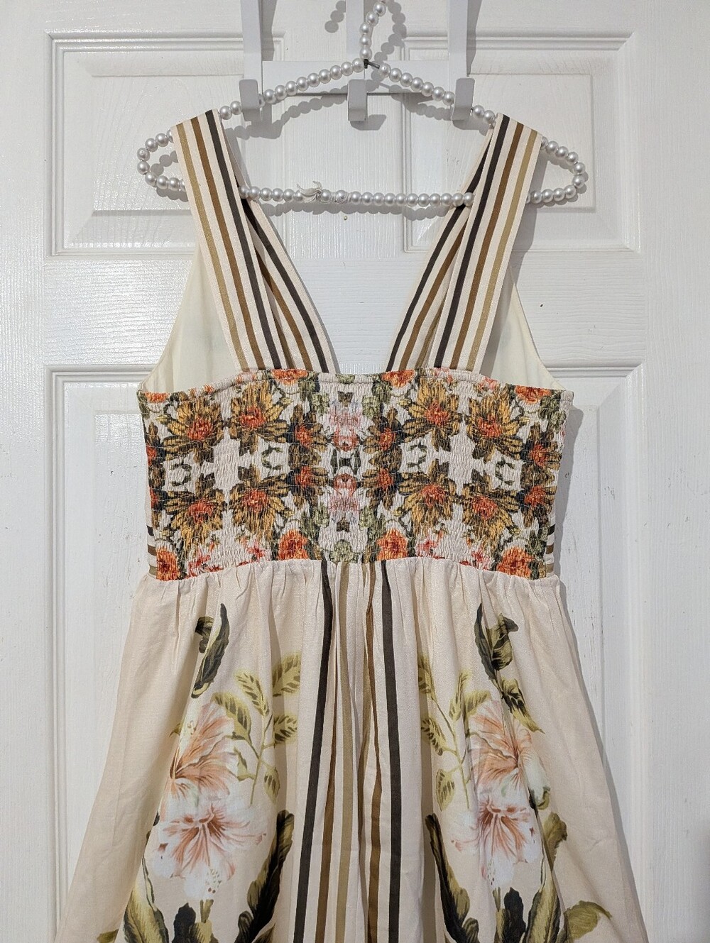 Commense Tropical Floral Print Deep V-Neck Maxi Dress - Picture 13 of 16